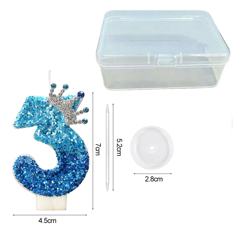 Creative Peacock Blue Crown Di - Candle Supplies Usa review and price