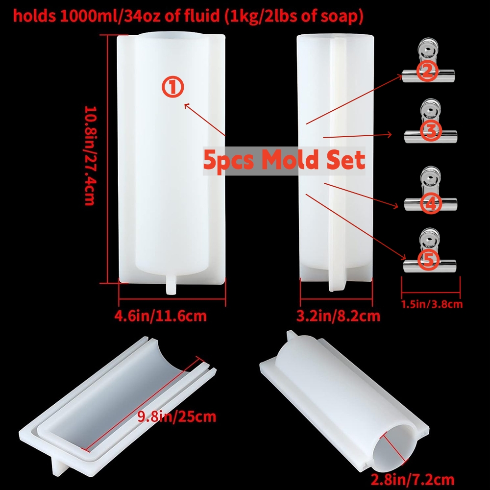 Big Cylinder Tube Soap Mold wi - Candle Making Supplies For Beginners review and price