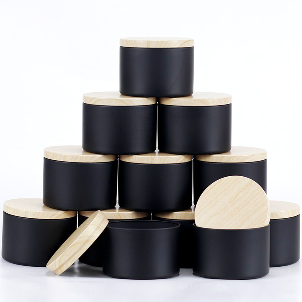 24pcs 4oz Black Candle Jars ,R - Black Tin Candle review and price