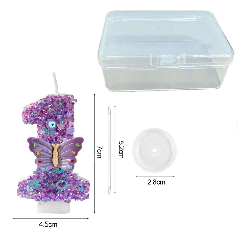 Purple Butterfly Number 0-9 Bi - Luxury Candle Supplies Usa review and price