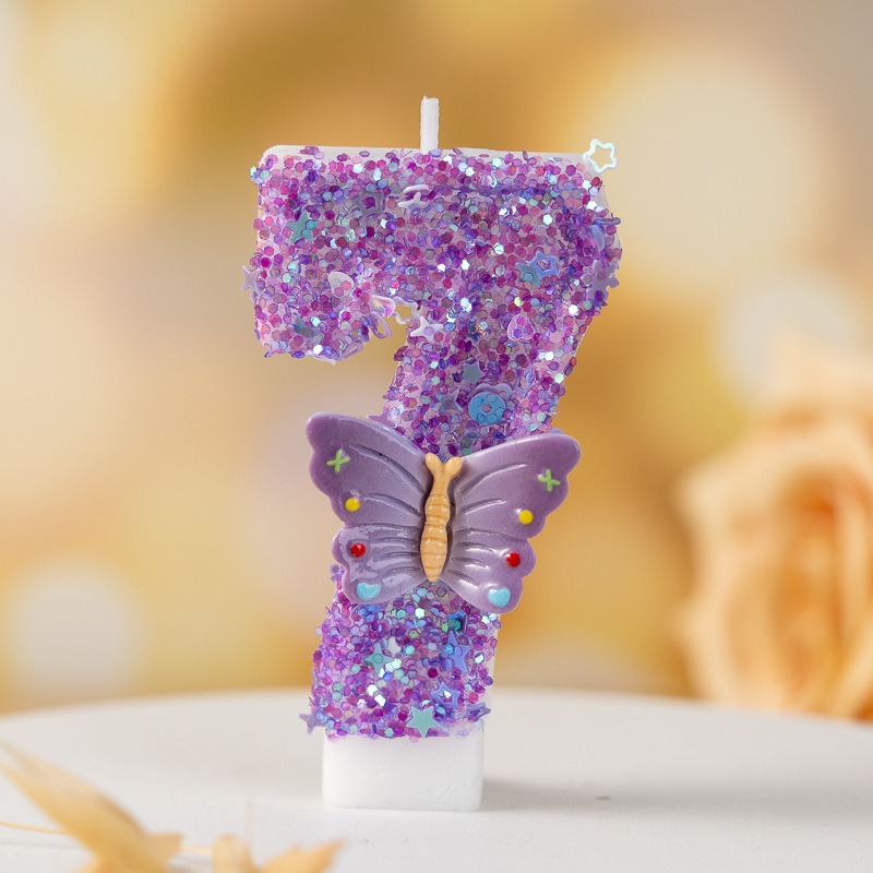 Purple Butterfly Number 0-9 Bi - Luxury Candle Supplies Usa review and price