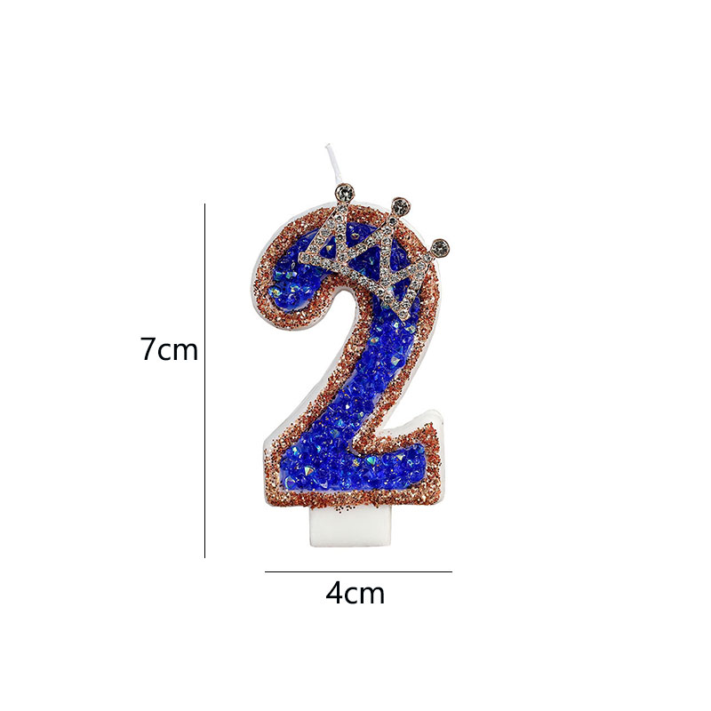 Blue Birthday Numbers Candles  - Luxury Candle Supplies Usa review and price