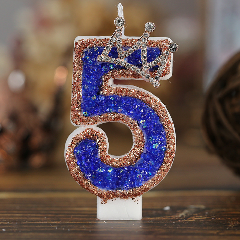 Blue Birthday Numbers Candles  - Luxury Candle Supplies Usa review and price