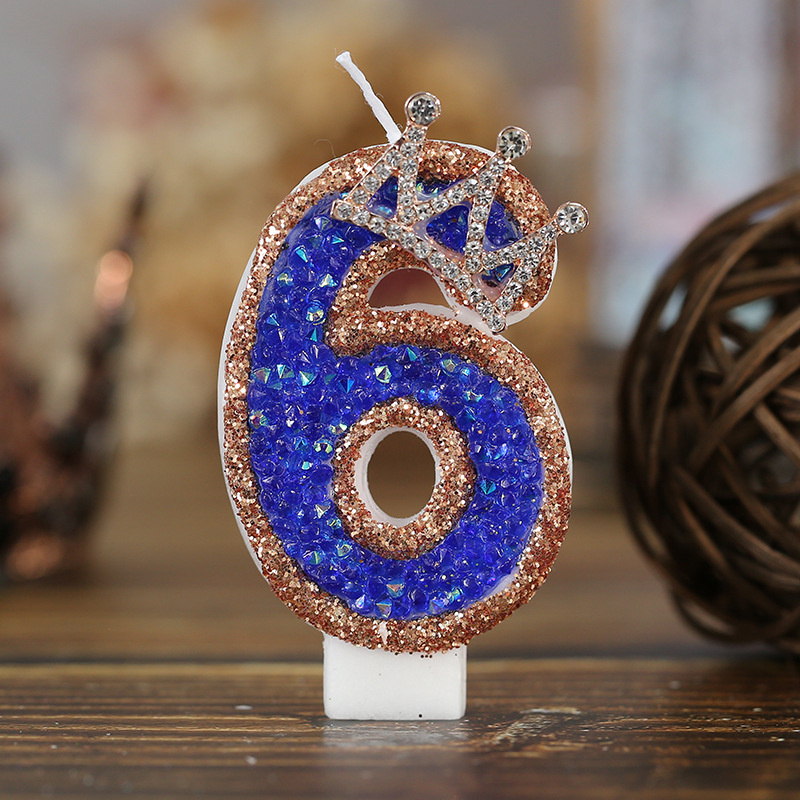 Blue Birthday Numbers Candles  - Luxury Candle Supplies Usa review and price