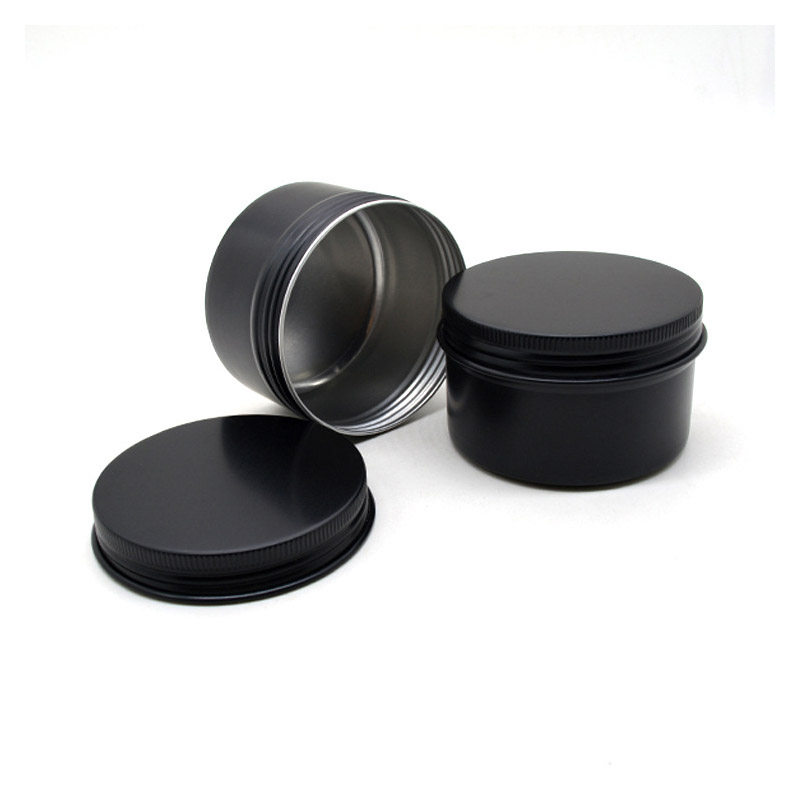 Black Empty Round Aluminum Box - Black Tin Candle review and price