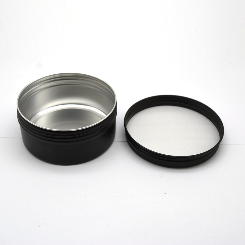 Black Empty Round Aluminum Box - Black Tin Candle review and price