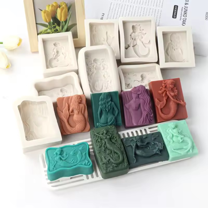 Rectangle Ocean-Style 3D Merma - Candle Making Supplies For Beginners review and price