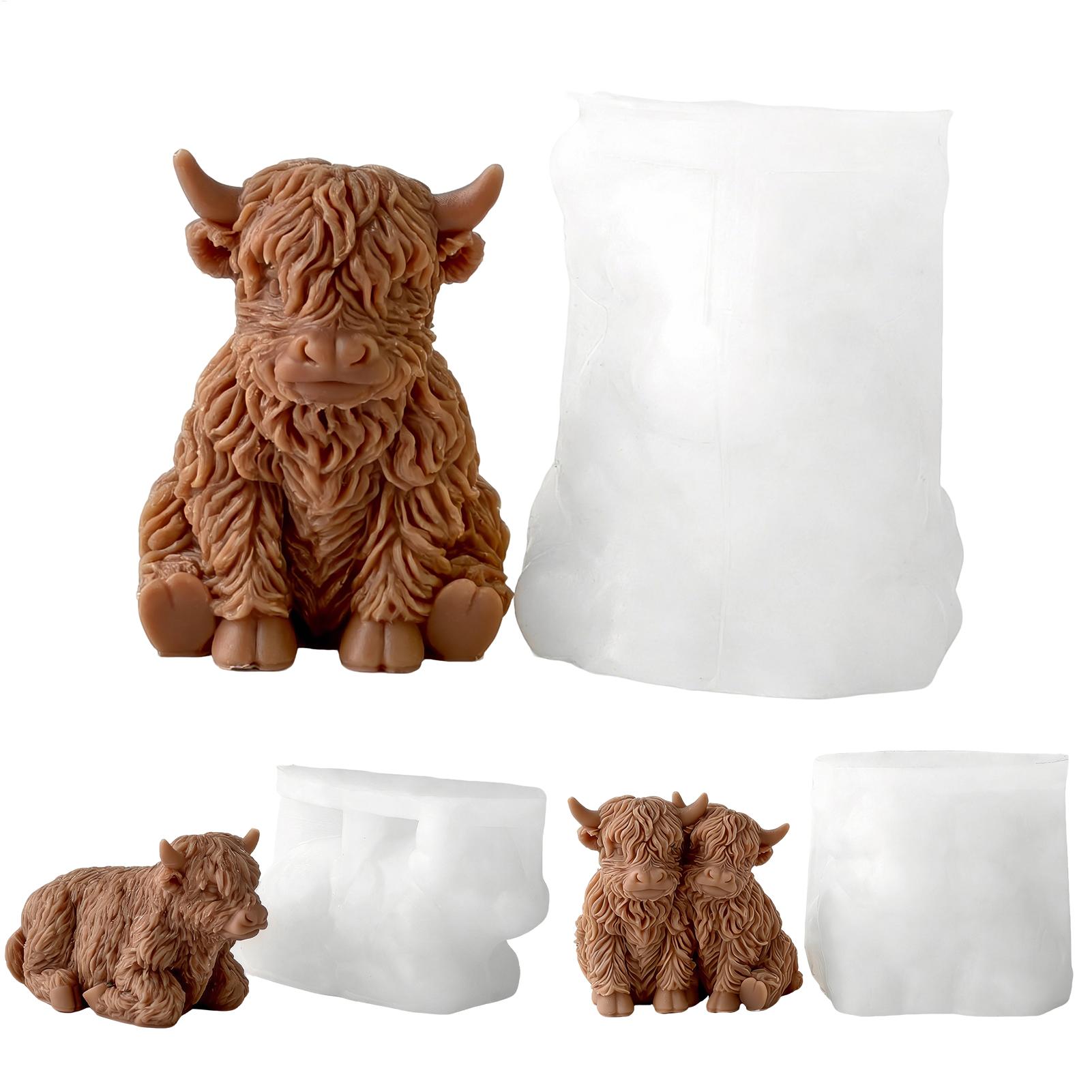 Highland Cow Silicone Mold Reu - Candle Making Supplies For Beginners review and price