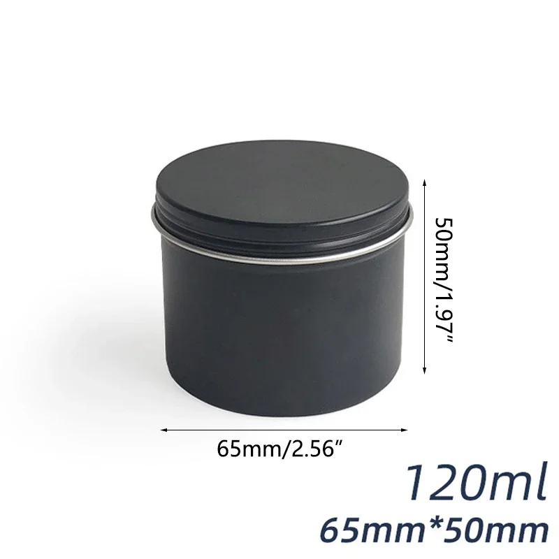 10/20/30Pcs 100/120ml Round Al - Black Tin Candle review and price