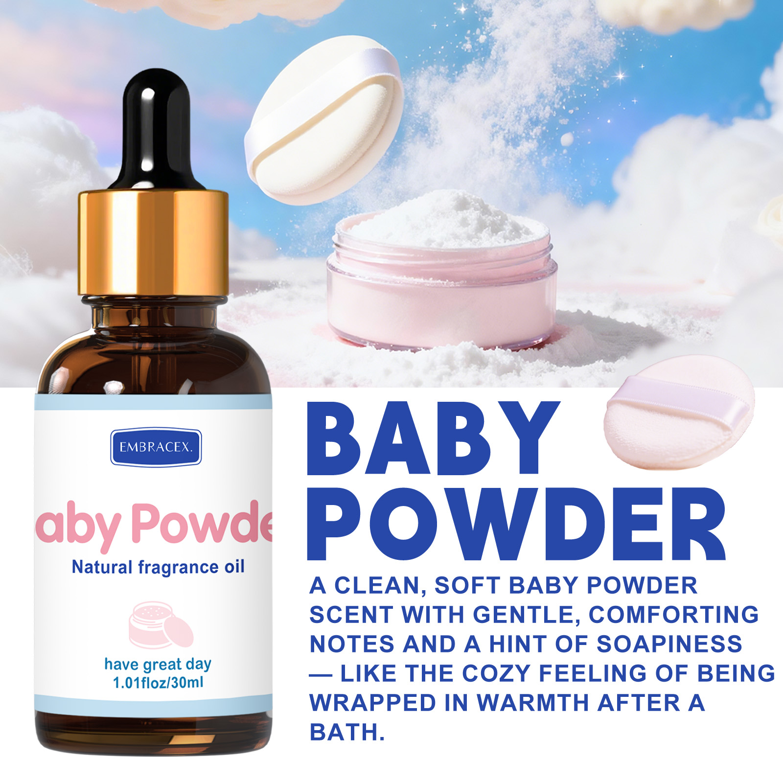 30ml Baby Powder Essential Oil - Candle Supplies Essential Oils review and price