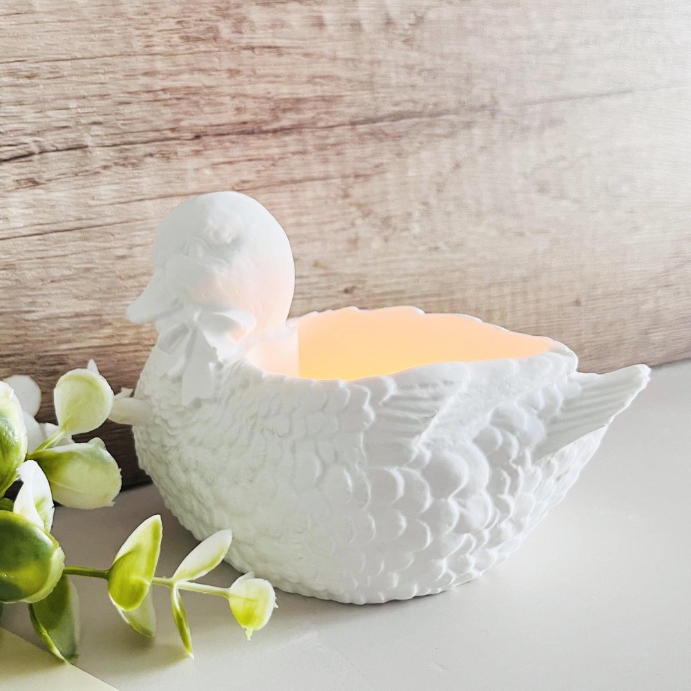 Beautiful Plaster Duck Storage - Candle Making Supplies Jars review and price