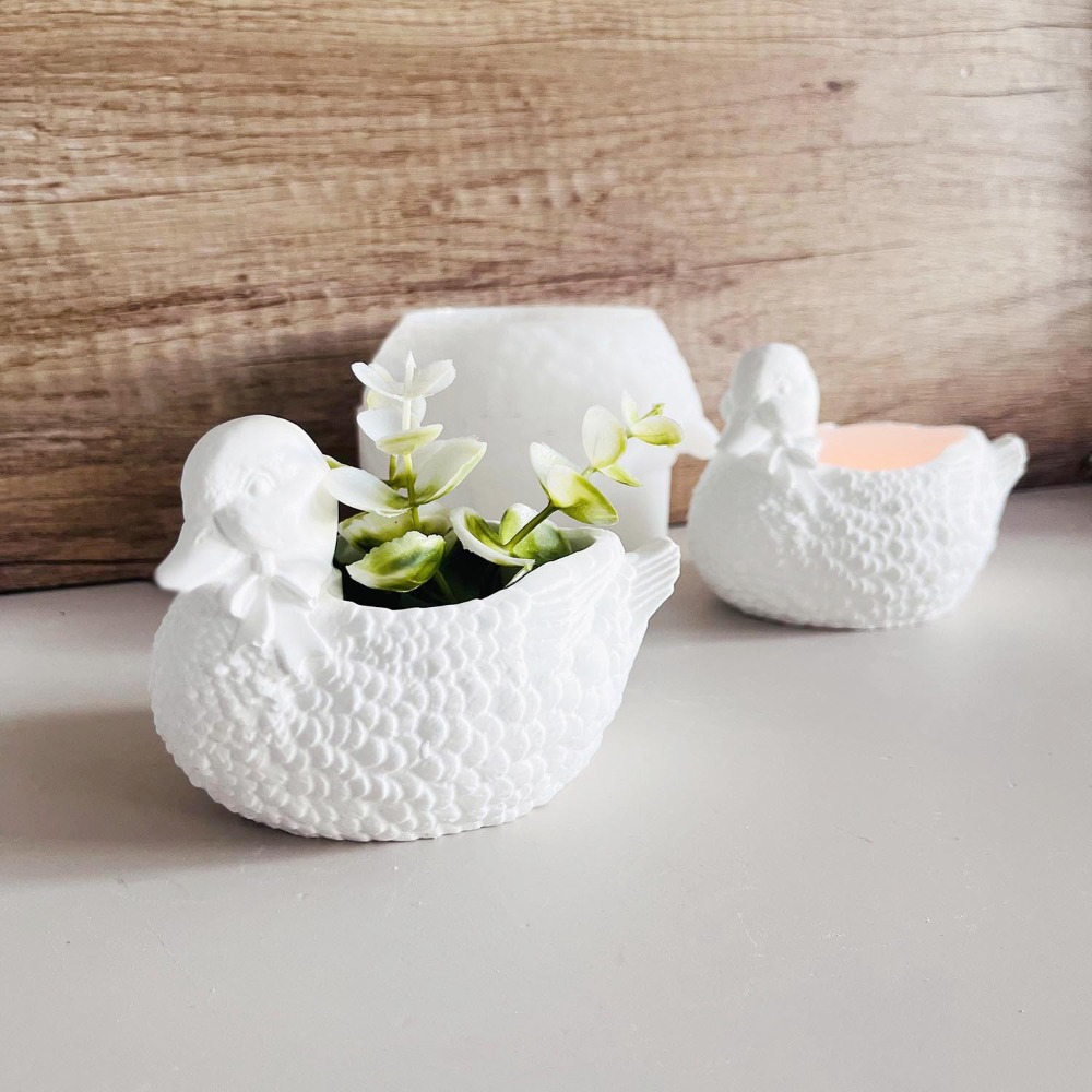 Beautiful Plaster Duck Storage - Candle Making Supplies Jars review and price