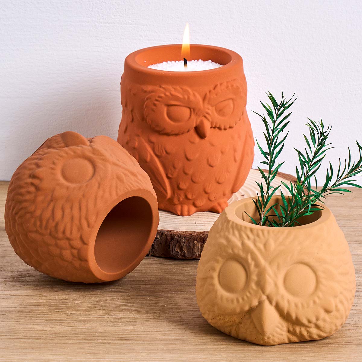 3D Owl Shape Candle Jar Silico - Candle Making Supplies Jars review and price