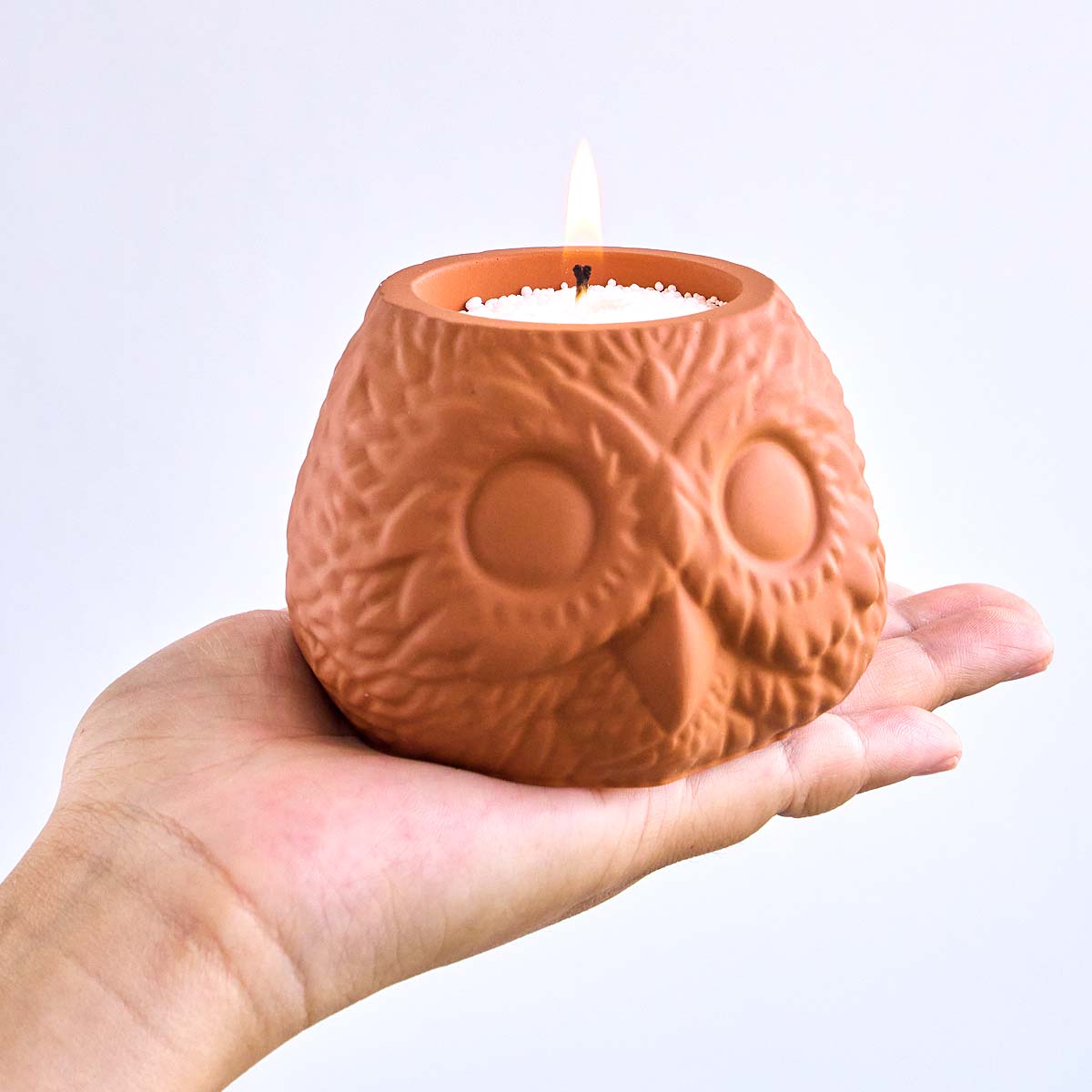 3D Owl Shape Candle Jar Silico - Candle Making Supplies Jars review and price