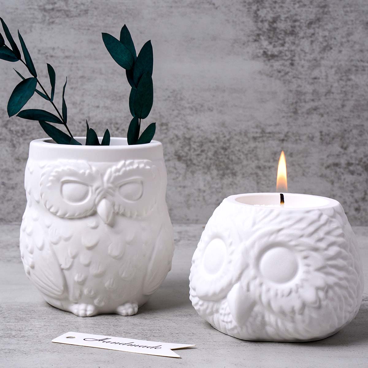 3D Owl Shape Candle Jar Silico - Candle Making Supplies Jars review and price