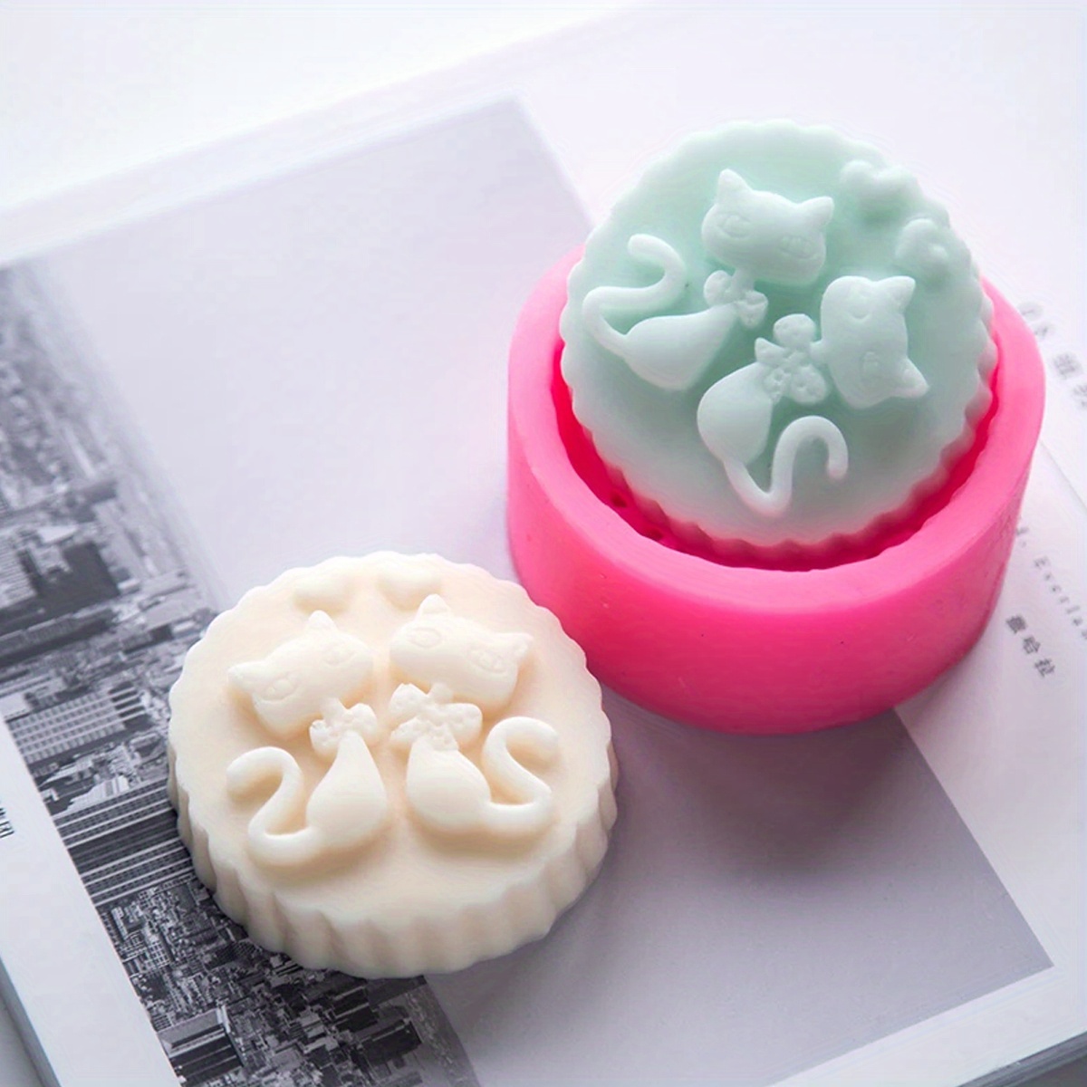 1-Piece Silicone Cat Soap Mold - Candle Supplies Storage review and price