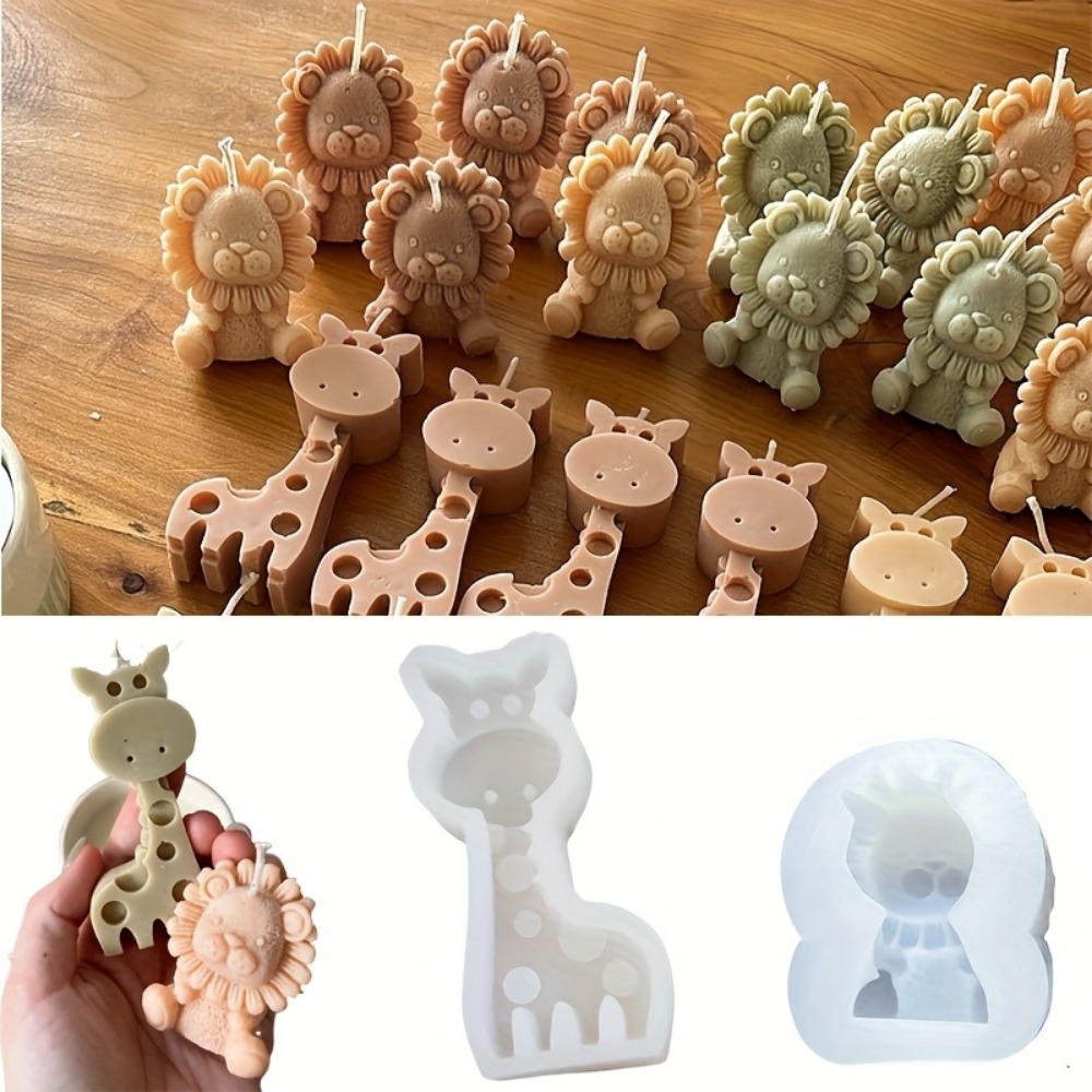 Lion and Giraffe Silicone Mold - Candle Fragrance Supplies review and price