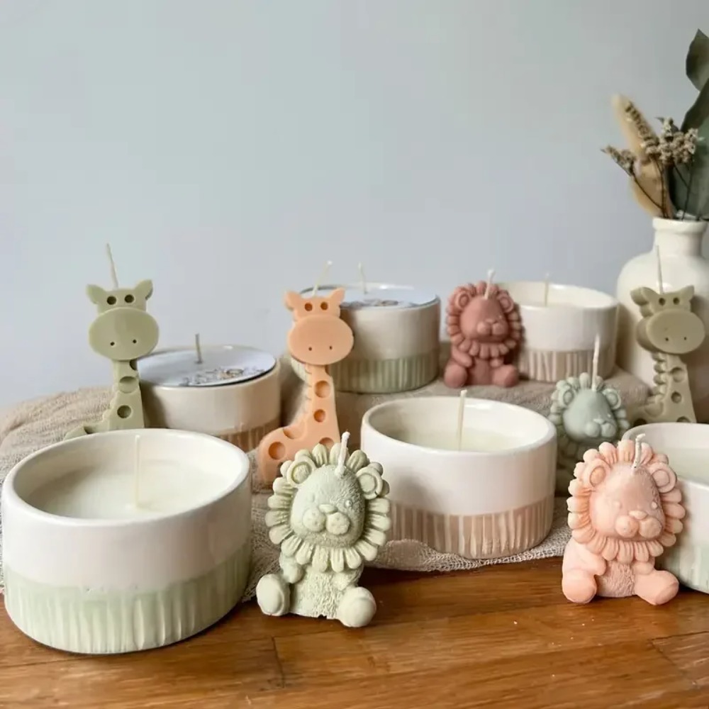 Lion and Giraffe Silicone Mold - Candle Fragrance Supplies review and price