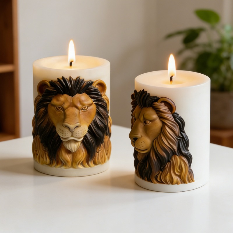 Animals Lion Candle Molds Sili - Luxury Candle Supplies Usa review and price