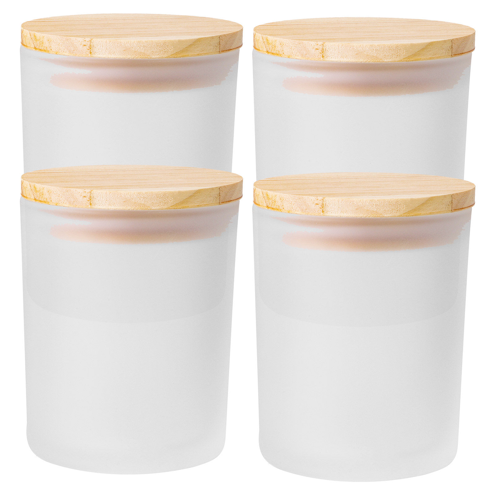 4Pcs Frosted Cups with Lids Gl - Candle Making Supplies Jars review and price