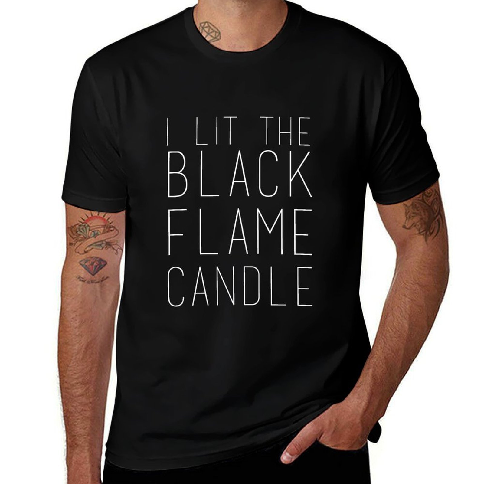 Black Flame Candle (White) T-S - Black Tin Candle review and price