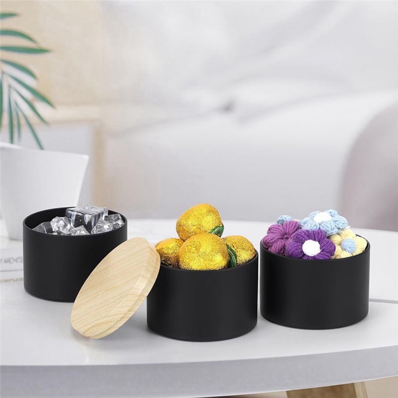 24 Pack 4 Oz Black Candle Tins - Black Tin Candle review and price