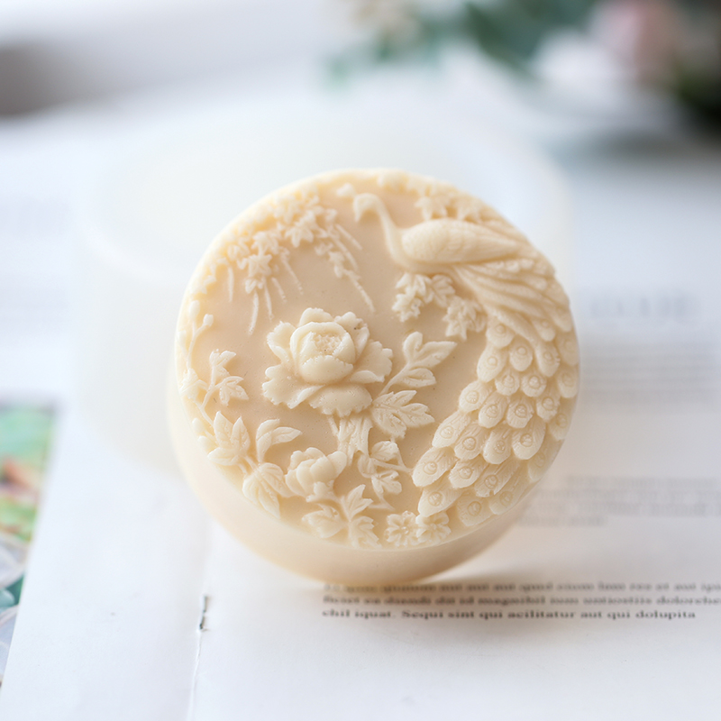 Peacock Flower Pattern Silicon - Candle Making Supplies For Beginners review and price