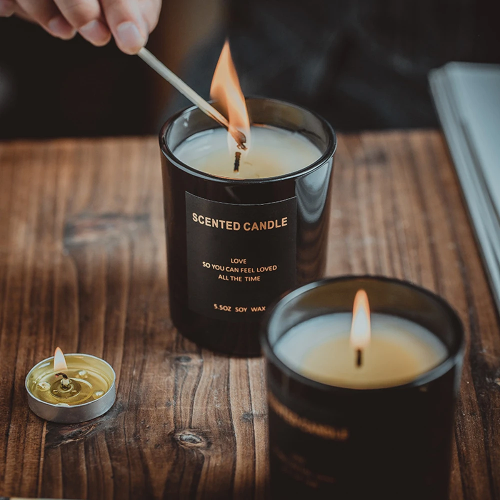 Luxury Glass Candle Jar Black  - Luxury Candle Supplies Usa review and price