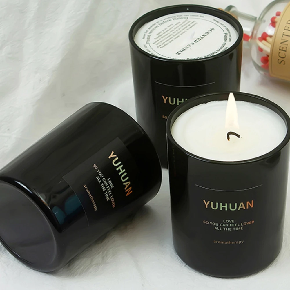 Luxury Glass Candle Jar Black  - Luxury Candle Supplies Usa review and price